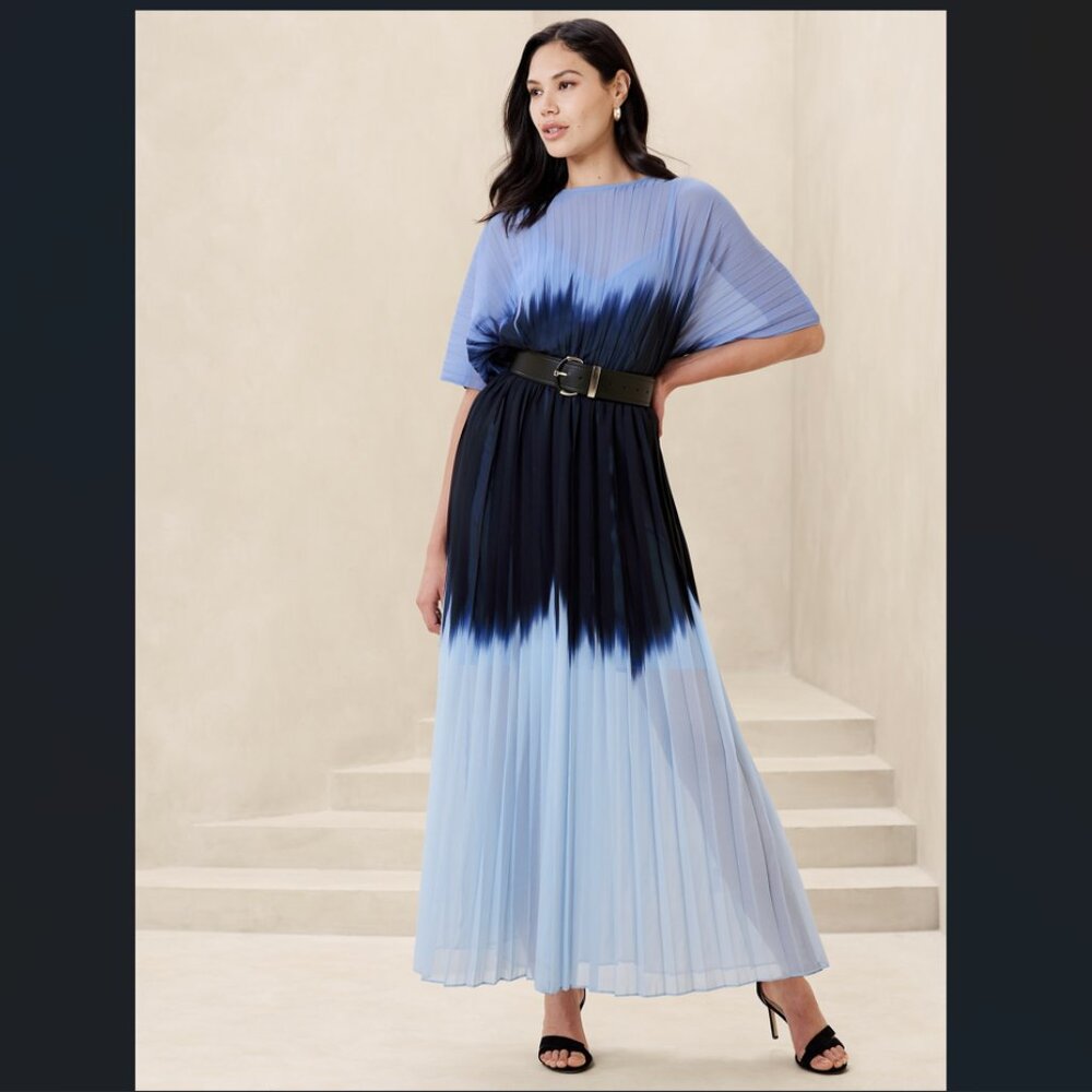 Navy blue maxi dress